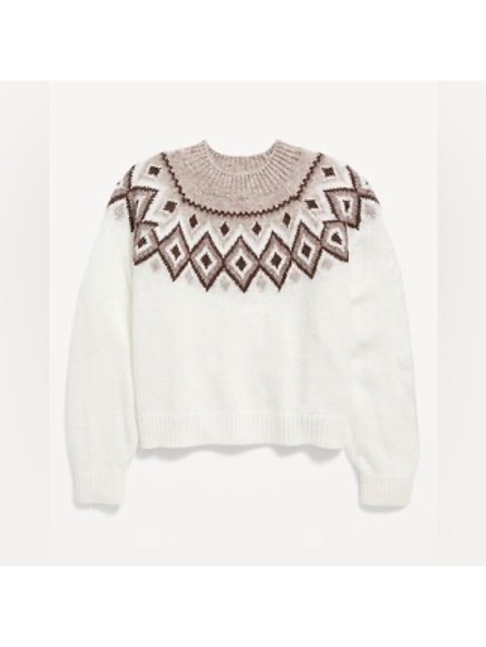 Girls Old Navy Fair Isle Patterned Sweater SZ Large